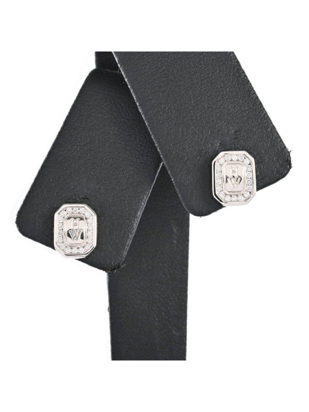Harry Winston Earrings HW Logo